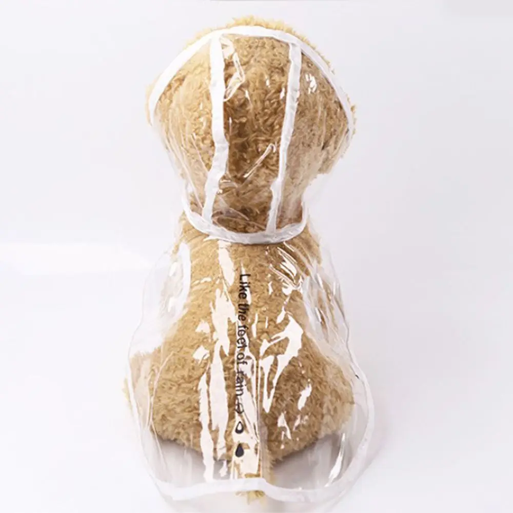 Прозрачные собачьи плащи куртка для щенка дождевик с капюшоном костюмы собак