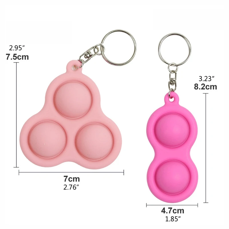 

Simple Dimple Toy Stress Relief Keychain Fidget Toys Keychain For Kids Adults