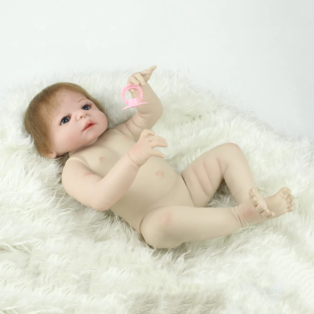 Мягкие полностью виниловые силиконовые куклы Reborn Baby, 55 см, реалистичные куклы Menina для новорожденных, реалистичные игрушки Bebe, игрушки для детей, подарки с сюрпризом