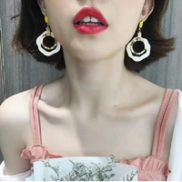 80 hot sales fashion women hollow round geometric dangle drop ear stud earrings jewelry gift