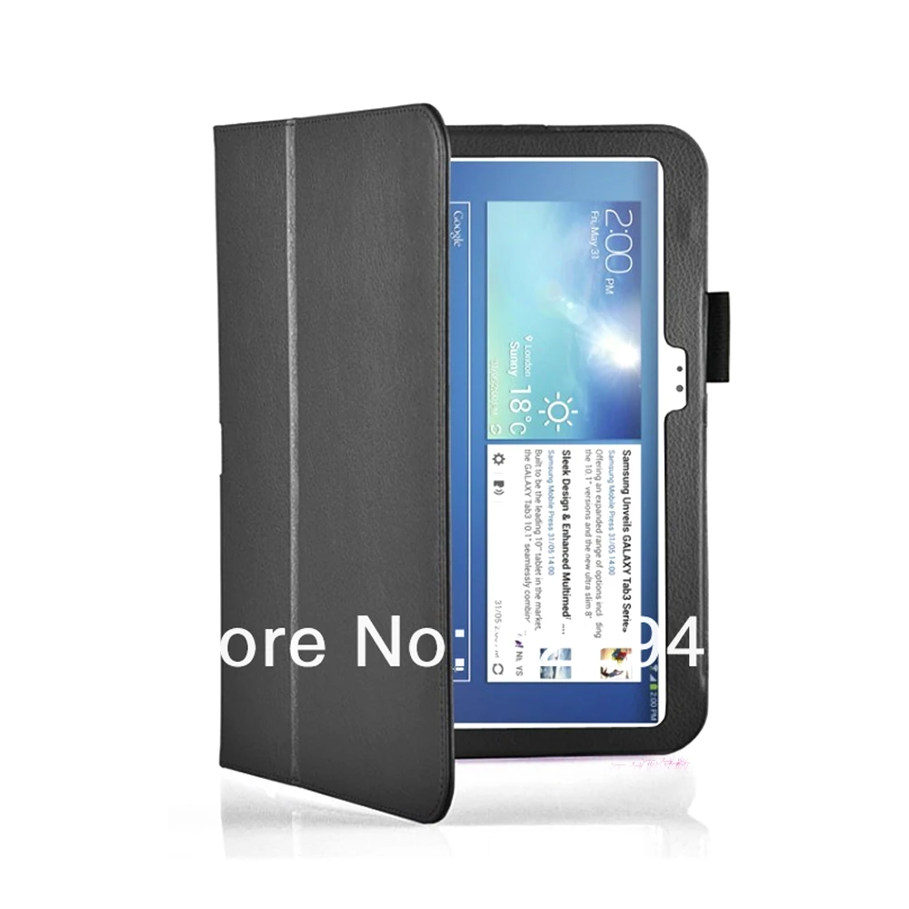 Роскошный кожаный чехол-книжка с подставкой + 2x прозрачная защитная пленка для