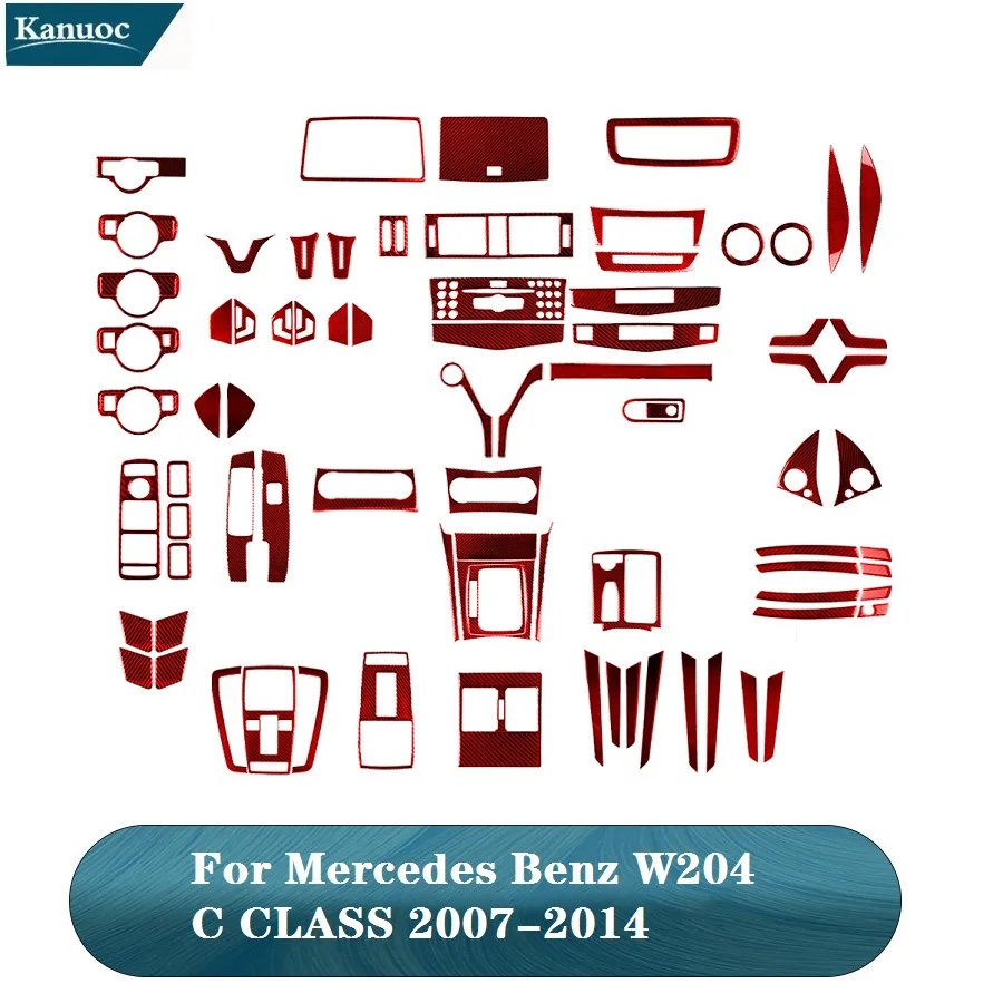 Красные наклейки из углеродного волокна аксессуары для интерьера автомобиля