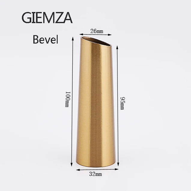 Bevel 10cm GIEMZA металлическая ваза, трубы, металлическая настольная ваза из нержавеющей стали, Золотая трубка, вазы для красоты, Цветочный декор, Романтический инструмент - Цвет: Bevel 10cm