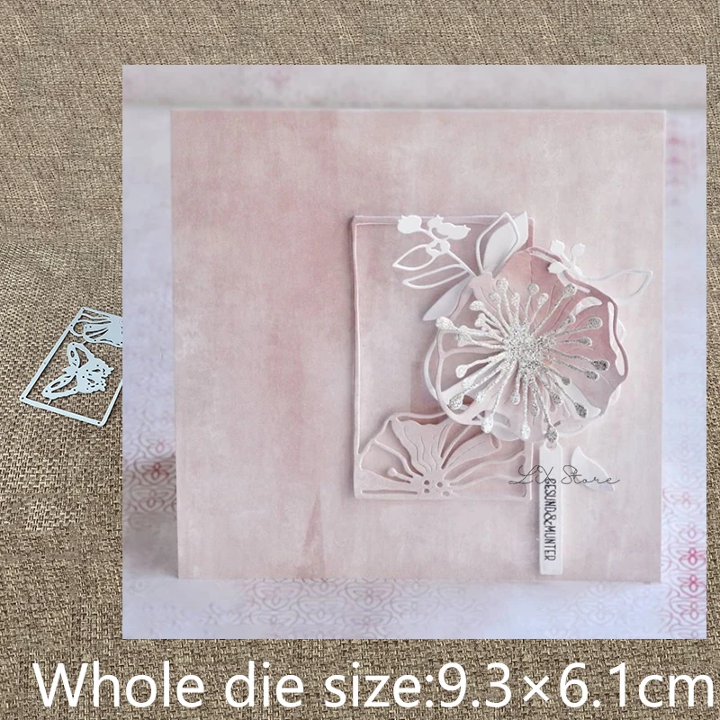 Новый дизайн металлический трафарет форма для высечки Цветочная рамка с