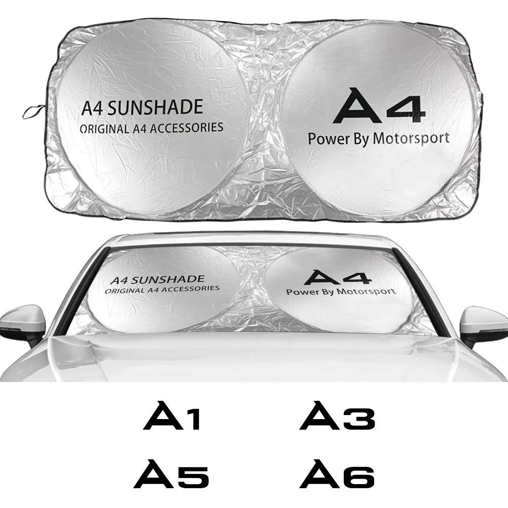 Солнцезащитный козырек на лобовое стекло автомобиля для Audi A3 8P 8V A4 B8 B6 A6 C6 C5 A5 Q3 Q5 Q7