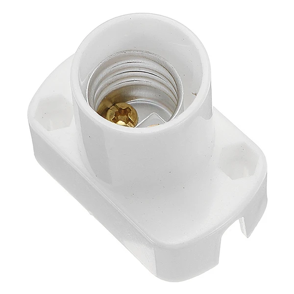 Патрон лампы E14 квадратный белый прямоугольный держатель для светильник Ной 250 В