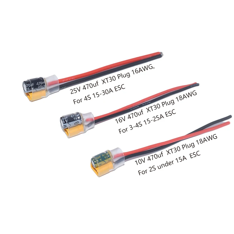 2 шт xt30 capacitance 470 мкф25 в 470 мкф16 в 470 мкф10 в 2 6 с ф