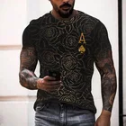 Забавная Мужская футболка в стиле хип-хоп с 3D персонализированным графическим рисунком, мужские повседневные спортивные топы