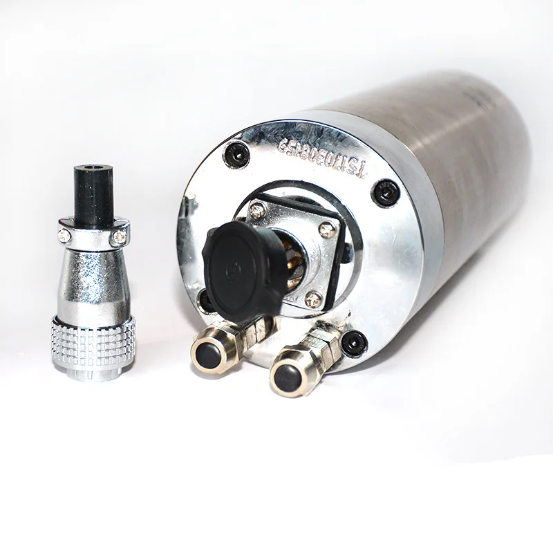 Двигатель шпинделя гравировального Станка четыре подшипника ER16 80 мм длина 185 1 5