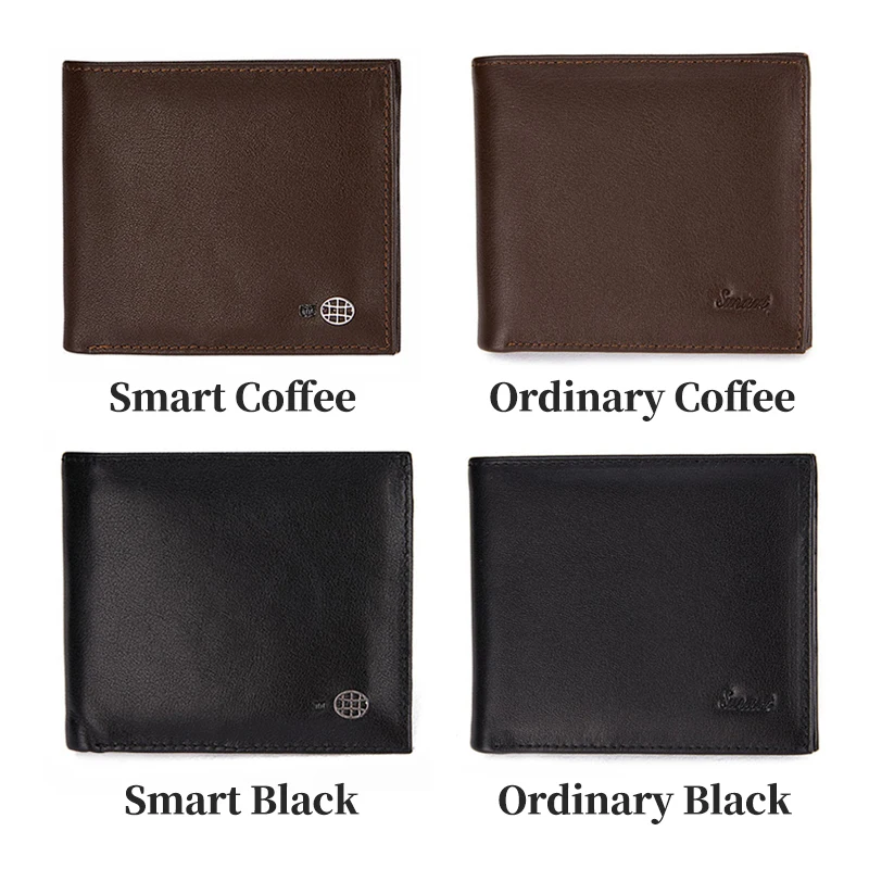 Модный новый короткий тонкий мужской кошелек с защитой от кражи для монет умный