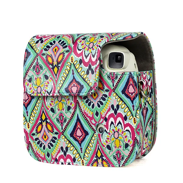 color Новая сумка для камеры из искусственной кожи для instax mini 9 чехол на ремне для камеры защитная оболочка для funda fujifilm instax mini 9/Mini 8/8 - Цвет: color