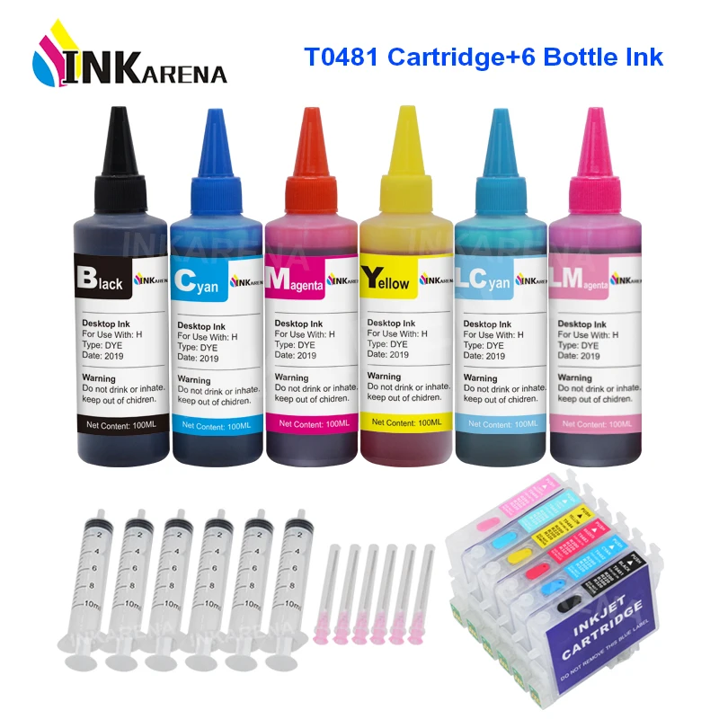 Картриджи для принтера Epson Stylus Photo R200 R220 R300 R300M R320 6 × 100 мл | Компьютеры и офис