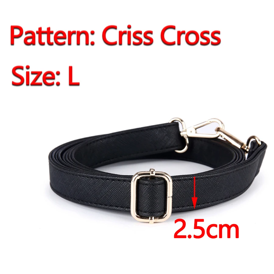 Длинный регулируемый черный ремешок для сумки Сменный ремень из искусственной