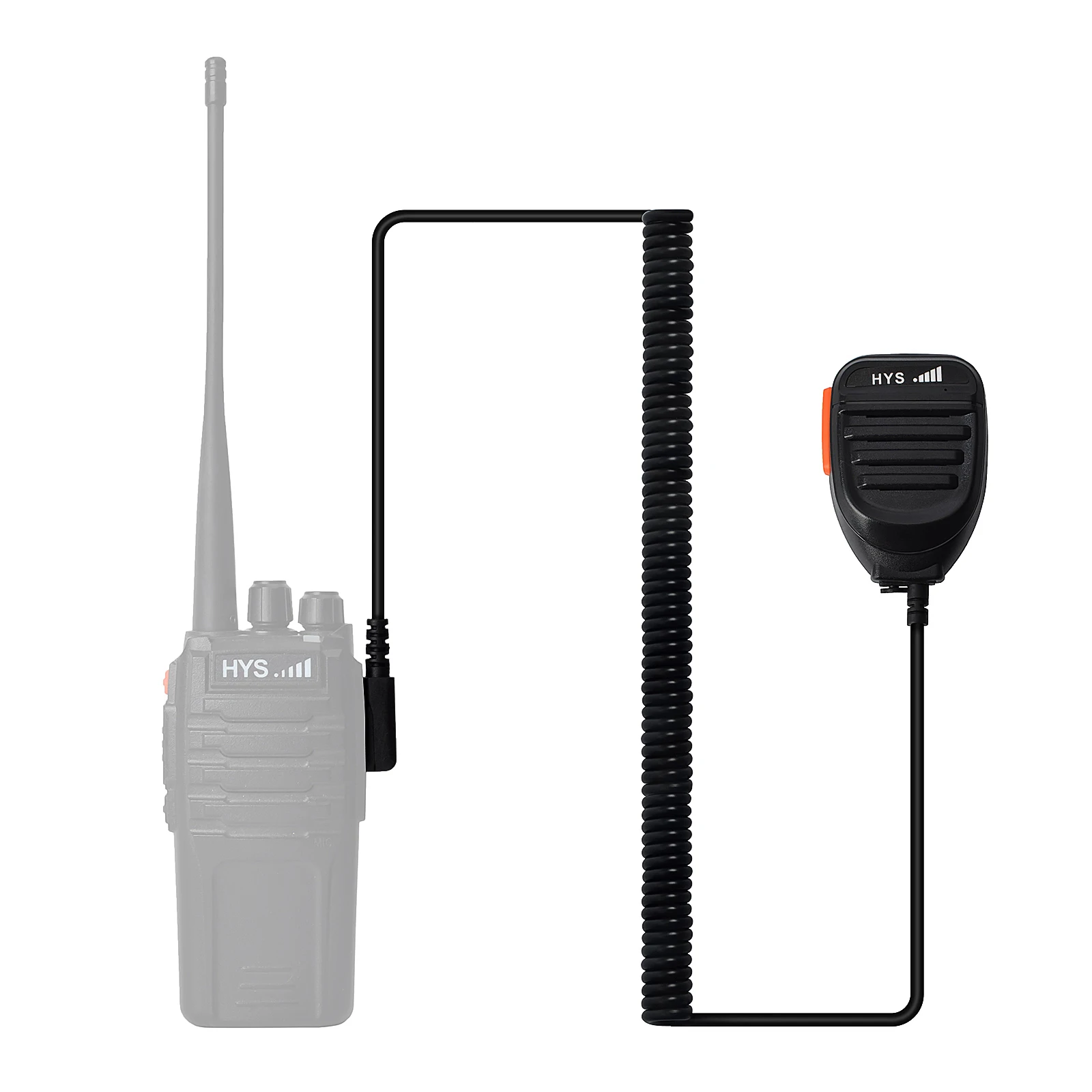 HYS компактный портативный Динамик Mic 2 Pin плечевой микрофон для Baofeng UV-5R 888S Kenwood Retevis