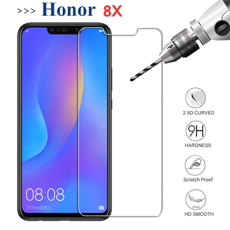 Защитное закаленное стекло Honor 8X для Huawei 8x honer hono 8 x Защитная пленка экрана Huwei x8