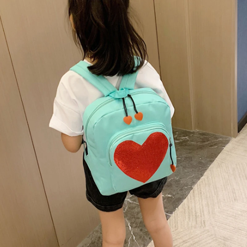 Candy Color PU Leather Bag DIY Transparent Love Heart Shape Backpack Kawaii Schoolbags For Teenage Girls | Багаж и сумки
