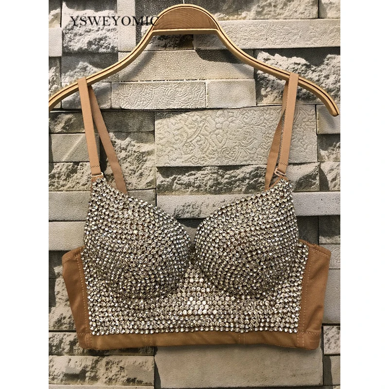 Топ бюстгальтер 2020 к требованиям заказчика Сверкающие С украшением в виде