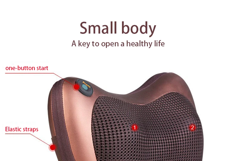 Массажер для шеи дома и автомобиля инфракрасная массажная подушка шиацу спины