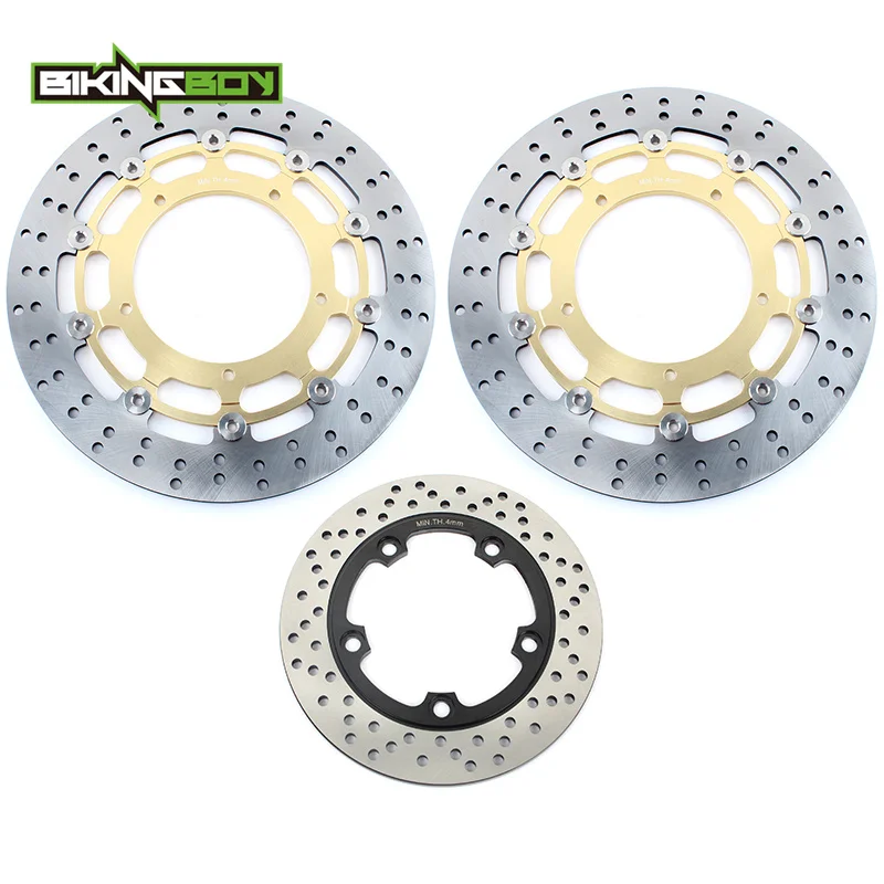 

BIKINGBOY For Yamaha YZF R6 17 18 19 20 21 R1 04-21 05 06 07 08 09 10 11 12 13 14 15 16 Front Rear Brake Discs Disks Rotors Set
