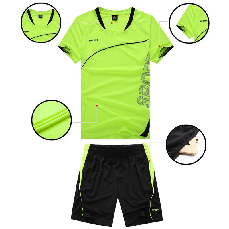 Детская футбольная Джерси для спортзала одежда бега мужская спортивная форма