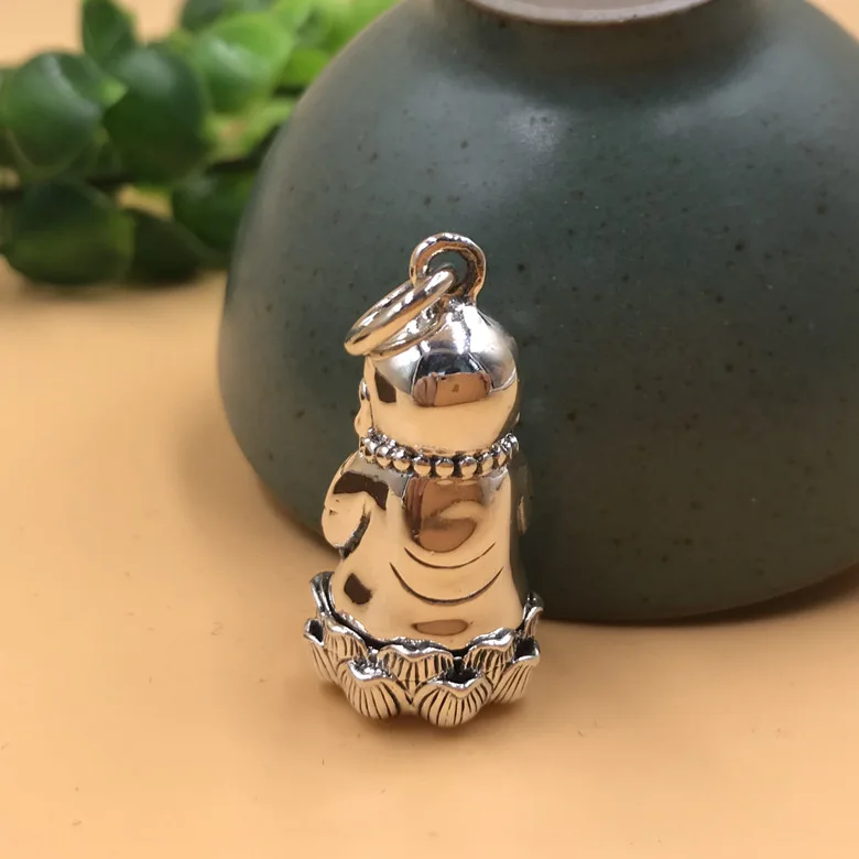 100% s990 матовый продукт подвеска в виде лотоса буддистской черной