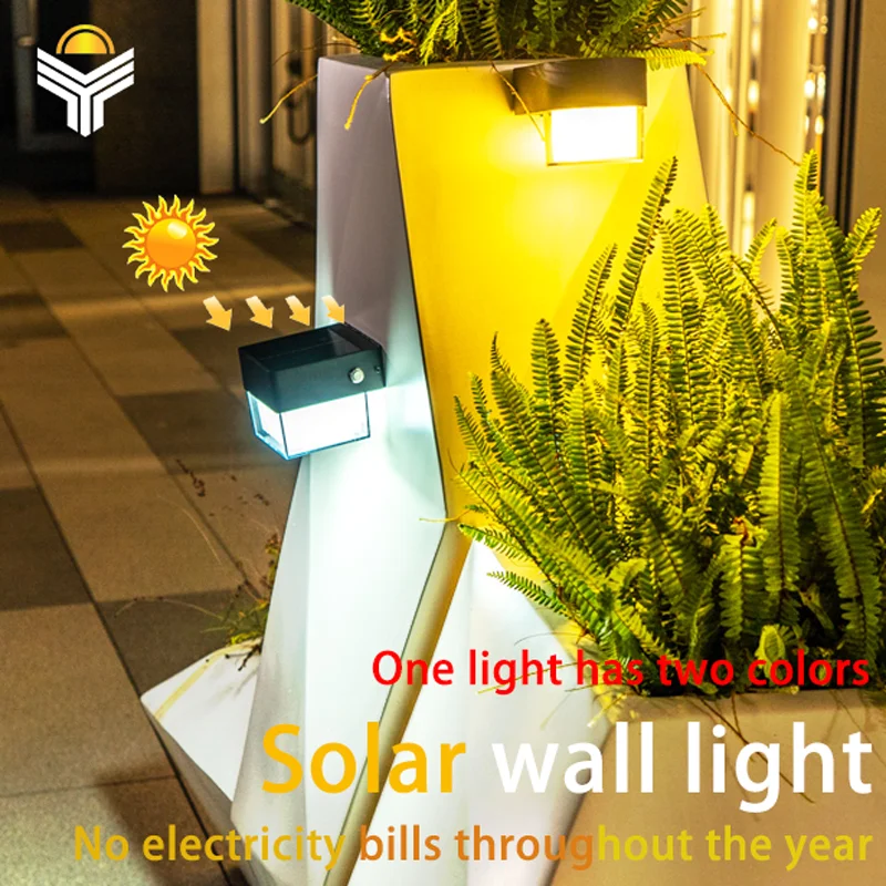 

Patio Home Maison Jardin Garden Decoracion Wall Lamp Solar LED Light Outdoor Luces Solares Para Exterior Arandela Waterproof