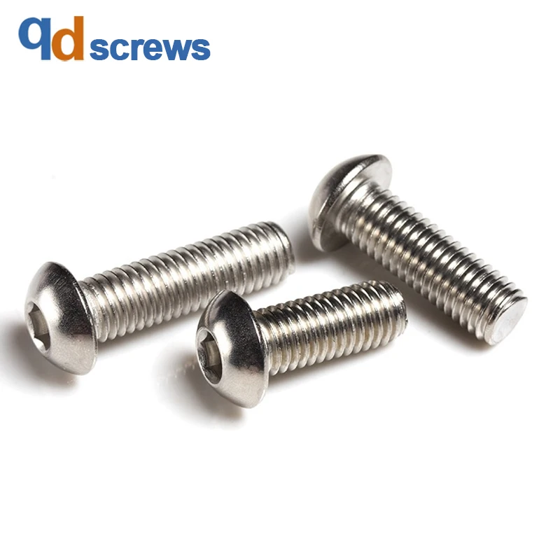 304 M10M12 внутренний шестигранный винт с круглой головкой болт из нержавеющей стали