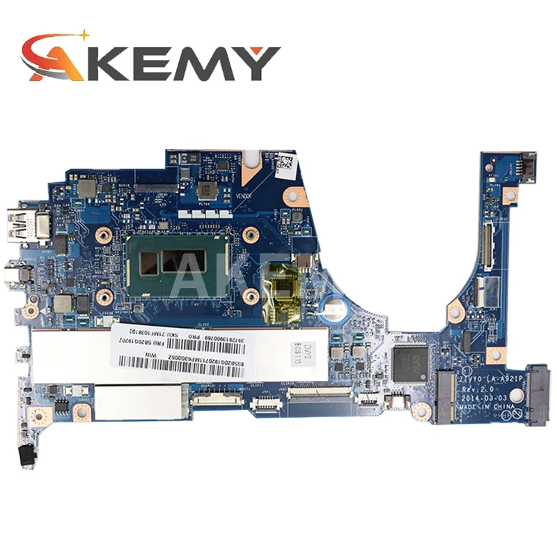 for lenovo yoga 2 13 laptop motherboard fru 5b20g19207 la a921p with i5 4210u 1 70ghz cpu 8gb ram original mothebroard free global shipping