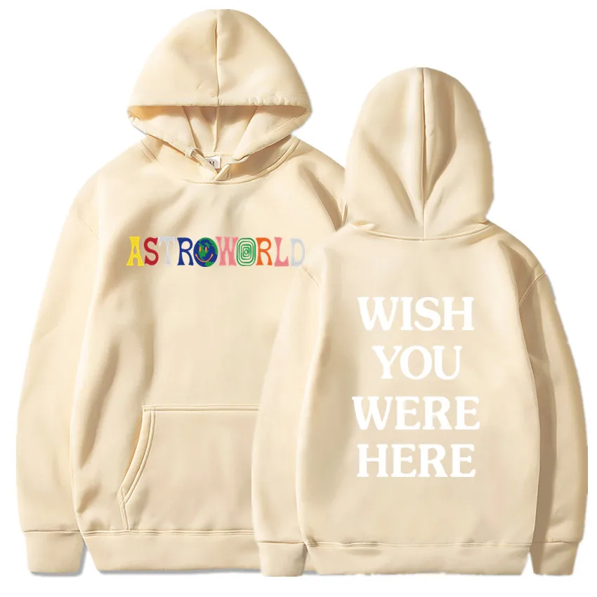 2019 Новые мужские толстовки с изображением Трэвиса Скотта Astroworld WISH YOU WAS HERE