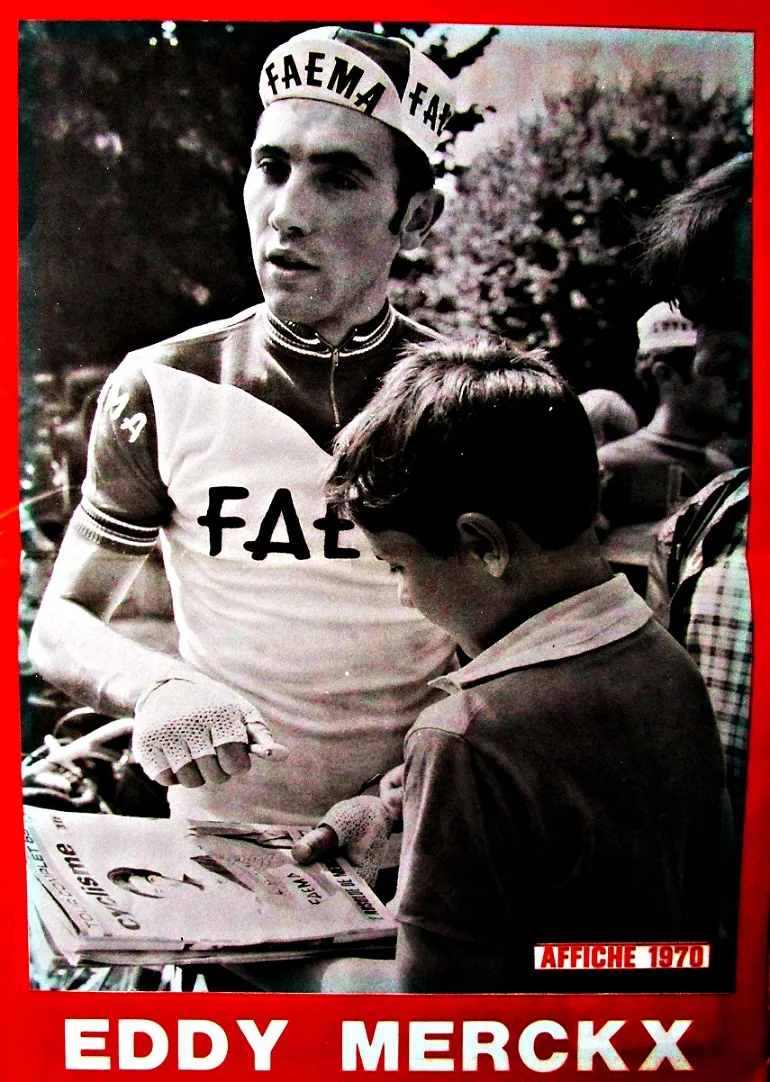 Цикл езда плакат фото 2014 Большой EDDY MERCKX интервью классический холст картины