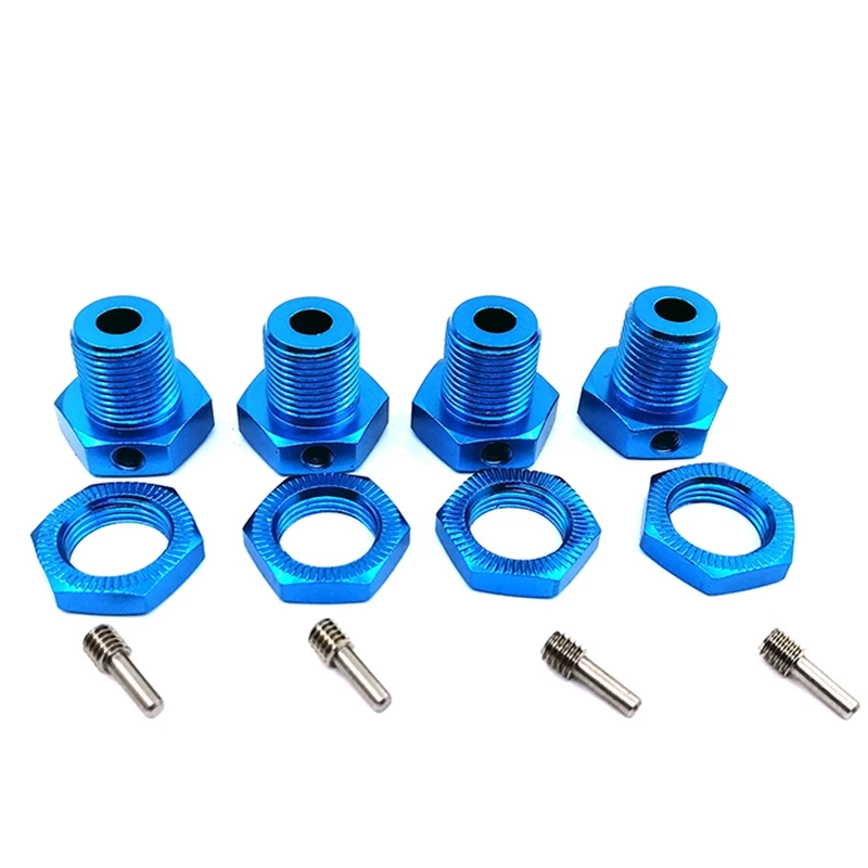 

4PCS Wheel Hex Hub 5MM Tire Combiner Hub Aluminum Alloy Truck Adapter Wheel Nut RC Car Accessories for Traxxas