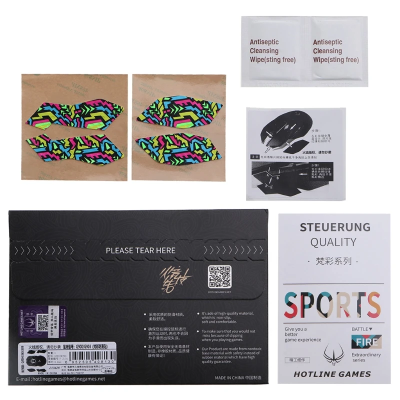 

for logitech G900 G903 Mouse Skin Mice Sweat Resistant Pads Anti-slip Stickers