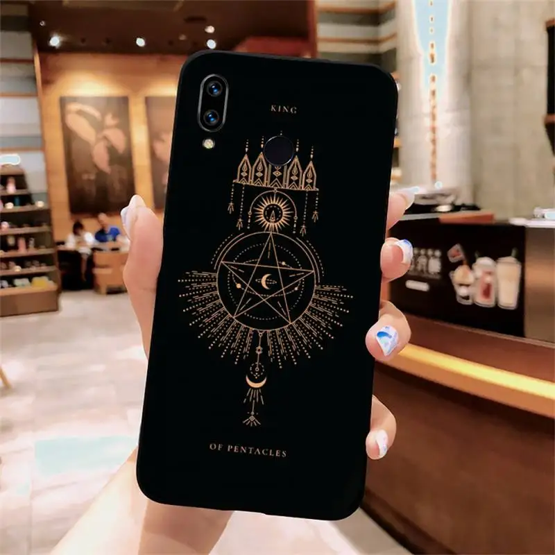 

Art Sun Flowers Snake Moon pattern Phone Case For Xiaomi Redmi note 4 4X 8T 9 9s 10 K20 K30 cc9 9t pro lite max