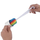 Съемные Цветные бутылки с водой чашка кружка Стекло моющая губка Чистящая щетка Скраб с ручкой для очистки посуда щетка Стекло