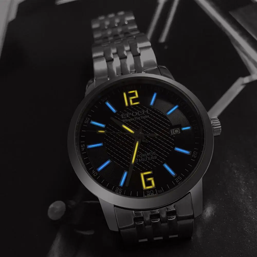 Мужские автоматические часы мужские с Тритием роскошные светящиеся