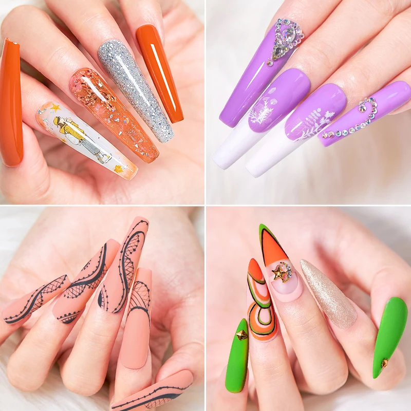 Полимерный Гель-лак для ногтей зеленый матовый эффект стойкий Быстросохнущий