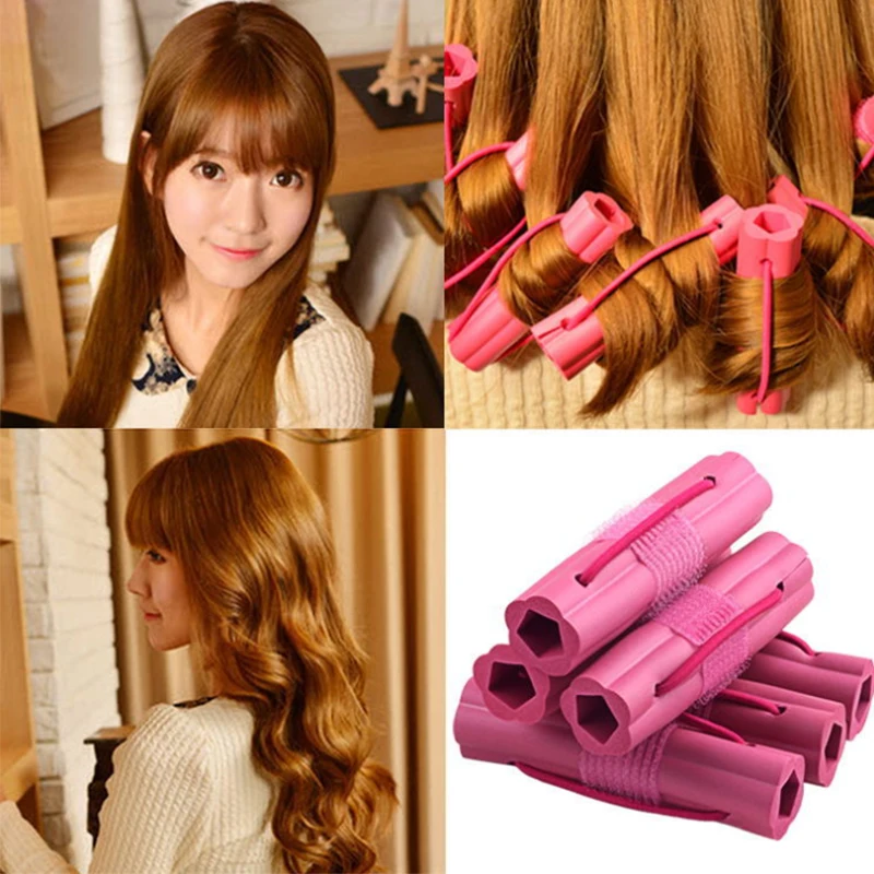

1 Pack Magic Sponge Hair Curler Pink Foam Cushion Hair Styling Rollers Curler Twist Tool DIY Hairdressing Salon Styling Tools