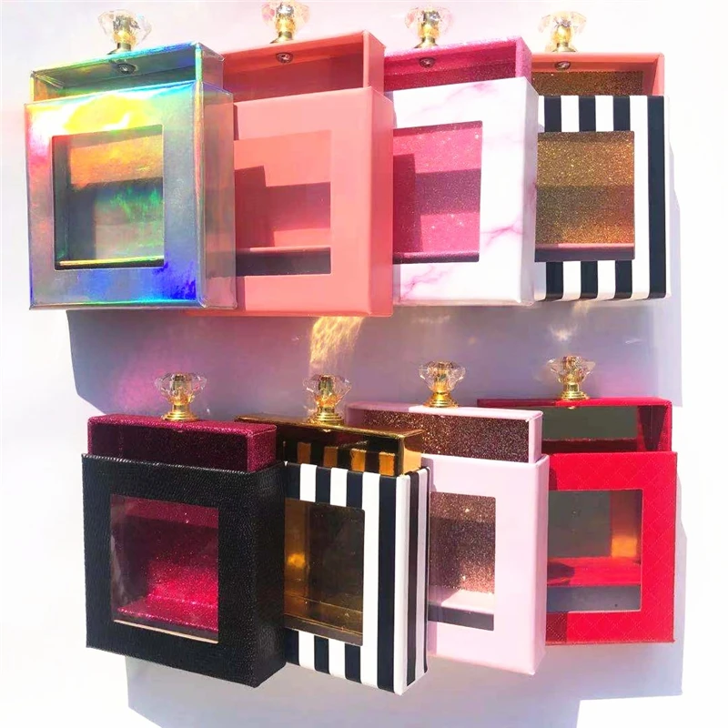 Новые коробки для упаковки ресниц дизайн 3d искусственные норковые натуральные