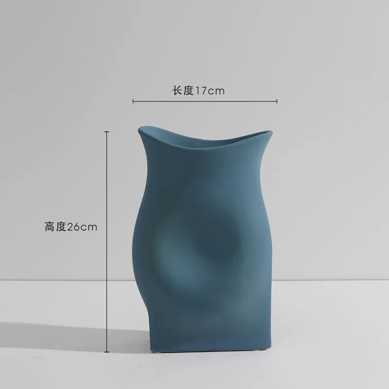 

Nordic Ceramic Vase Morandi Fish Animal Arrangement Dried Flower Creative Art Home Living Room Decoration Fashion Desktop Decor