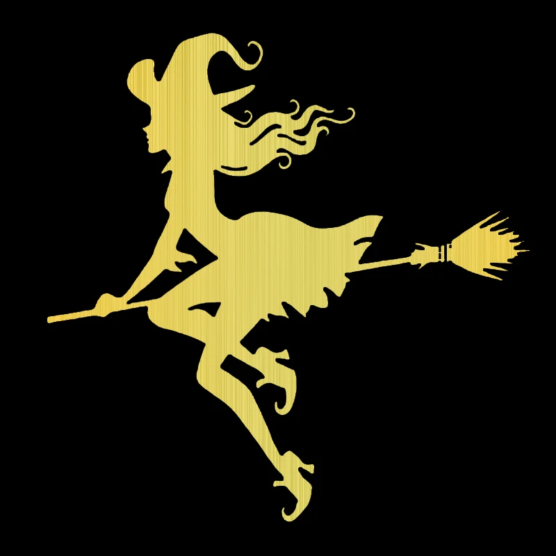 Стикеры для Хэллоуина ведьма летающая на метле мотоциклетные декоративные