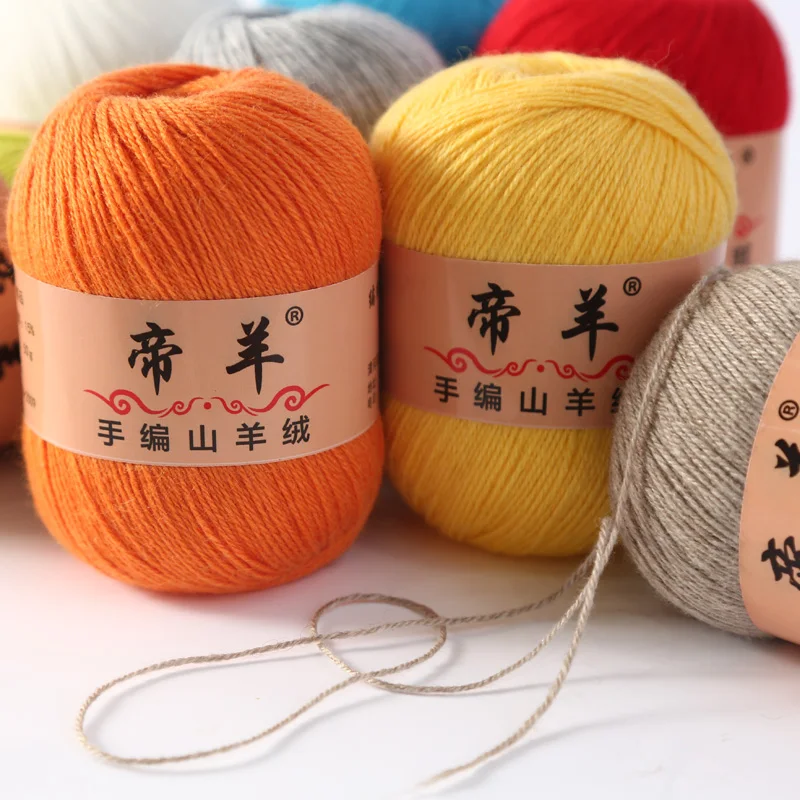 Высококачественная пряжа 50 г + 20 г/комплект кашемировая сделай сам ручная вязка