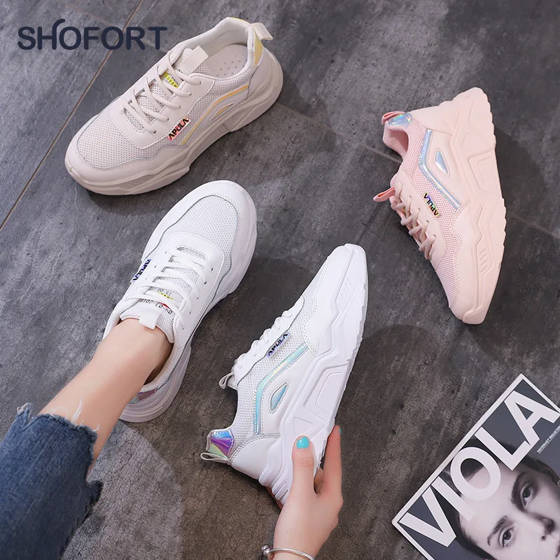 Модная женская обувь SHOFORT 2020 весенние повседневные кроссовки спортивная Zapatos Mujer