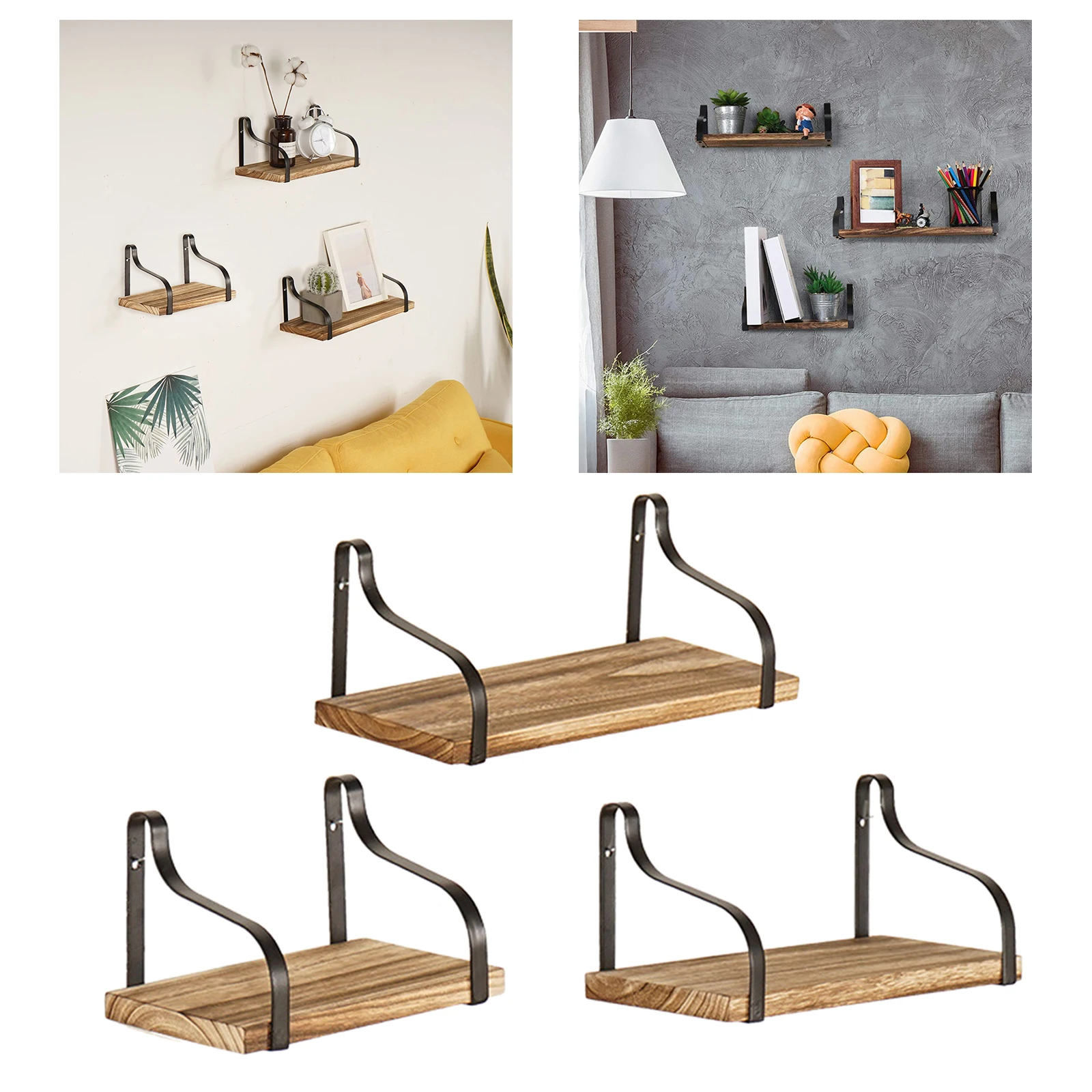 

3x декоративные настенные полки, наружная стойка, декор для кухни, гостиной