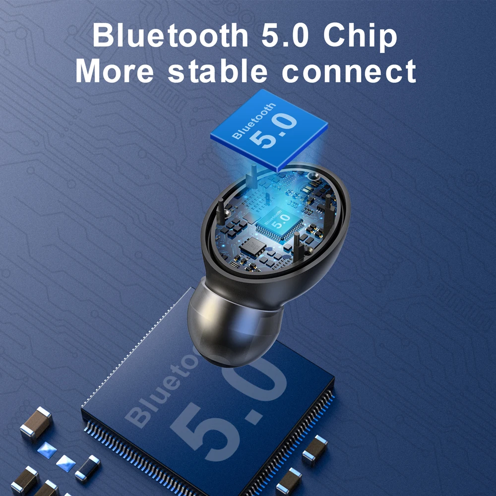 Беспроводные наушники Bee TWS с Bluetooth 5 0 2600 мАч зарядная станция спортивные