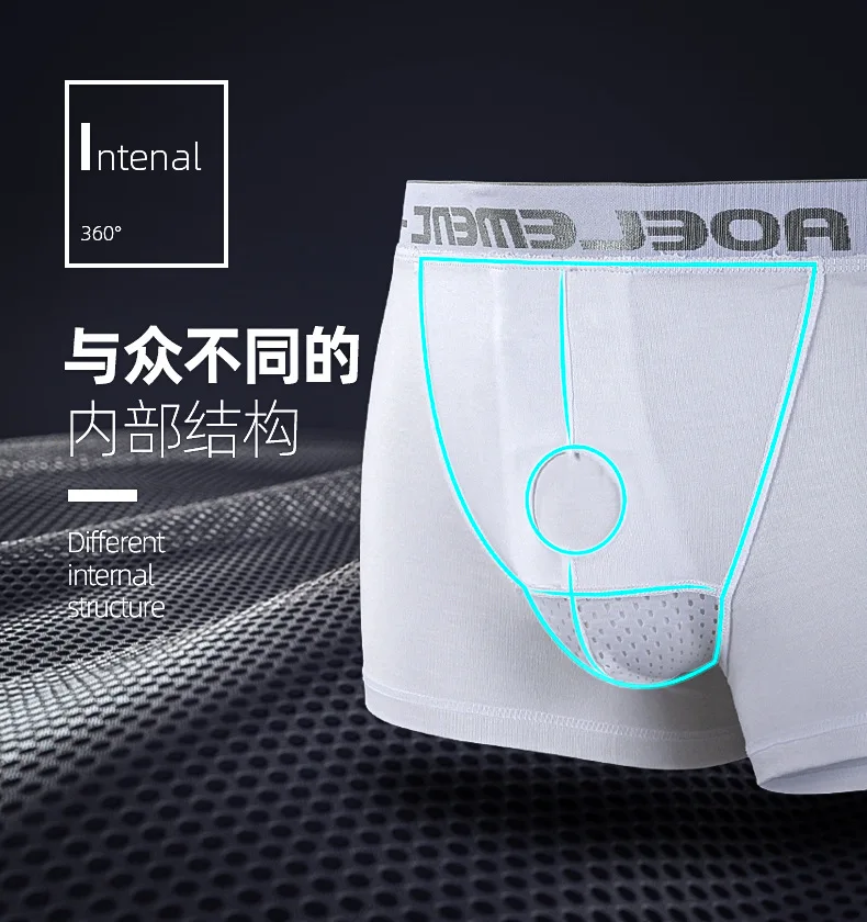 Трусы-боксеры AOELE мужские с вырезами пикантное нижнее белье карманами U-формы