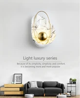simple postmodern light luxury bedroom bedside living room stair lamp creative personality background wall decorative wall lamp