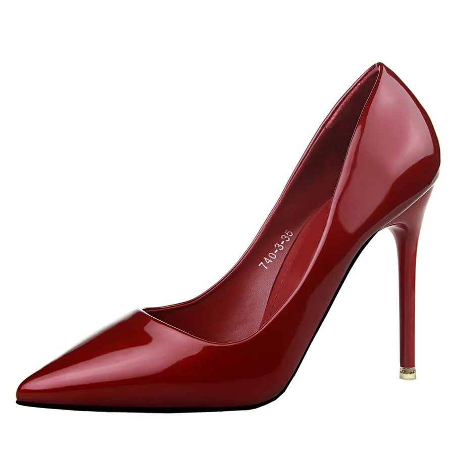 Женские туфли лодочки из лакированной кожи 12 см/10 см|Женские туфли| |