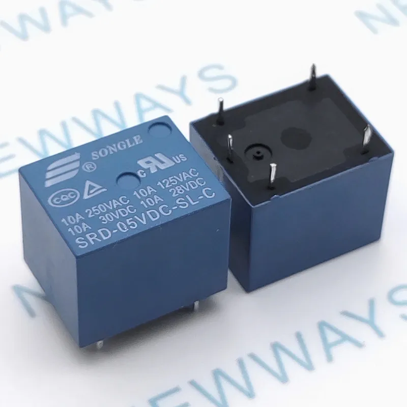 5 шт./лот SRD-05VDC-SL-C 5VDC 10A Мощность реле PCB Тип T73-5V 5 футов SRD-05VDC-SL-C и