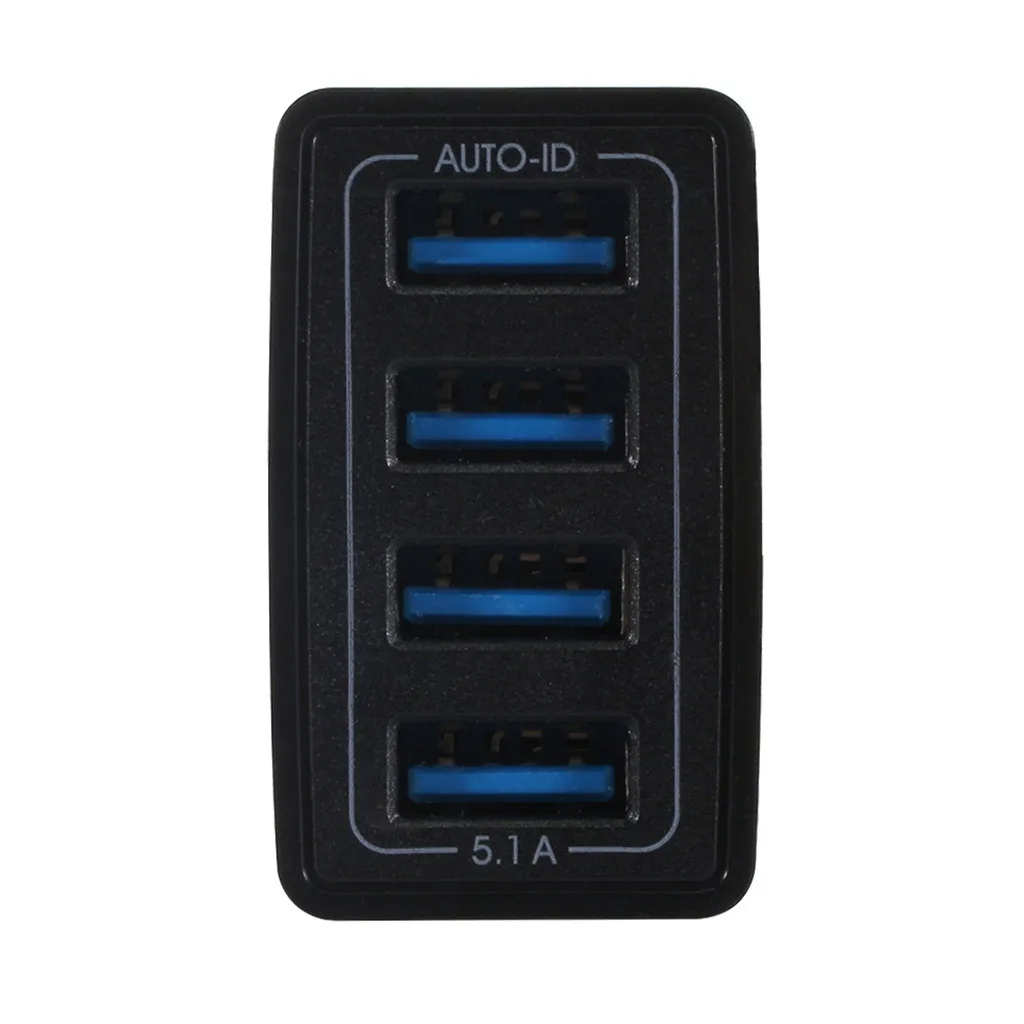 Европейский адаптер с 4 портами 1011 А зарядное устройство несколькими USB