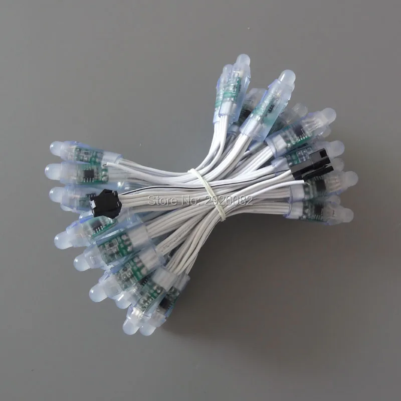 18AWG провод DC12V 50 узлов/strand WS2811 цифровой узел сброса RGB узлов адресуемый